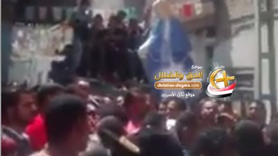 شاهد بالفيديو اجمل دوره للعدرا ممكن تشوفها فى شوارع السلامية ابارشية دشنا قنا