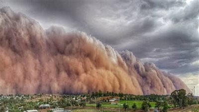 التراب والرياح ابتدوا احذروا منخفض جوي كبير يضرب مصر