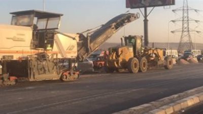 علامات إرشادية مرورية فى محيط إغلاق كوبرى الجيزة