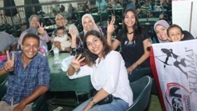 شاهد بالصور.. فرحة عارمة داخل القلعة البيضاء بعد تتويج الزمالك بالكأس