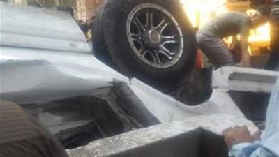 شهود عيان يروون لحظات الرعب فى سقوط ميكروباص صفط اللبن