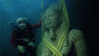 تفاصيل العثور على مدينة غارقة في خليج أبو قير