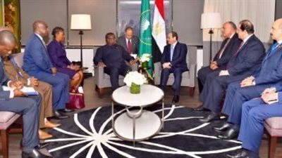 رئيس سيراليون يؤكد للسيسى تطلع بلاده للتنسيق الأمنى والعسكرى المشترك