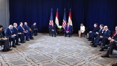 ترامب خلال لقاء السيسي لا يوجد أى مخطط للقاء مسئولين إيرانيين