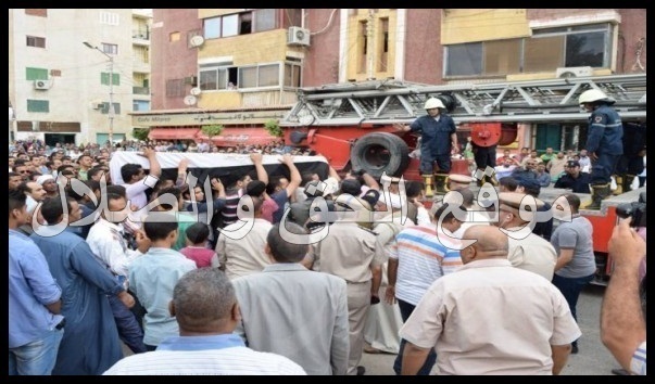 صور لتشييع جثمان المجند القبطي الذي راح ضحيه الارهاب بالعريش امس