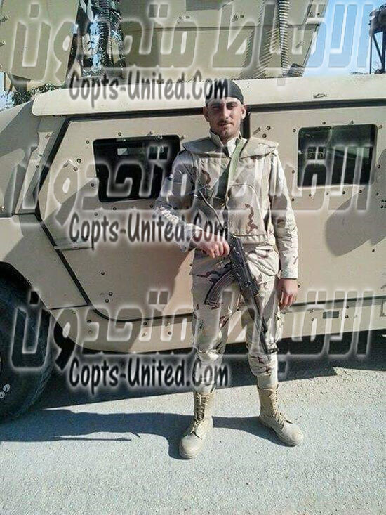 ننشر لكم أول صور للشهيد مدحت أسطفانوس وتفاصيل إستشهاده بـ كرم الكواديس