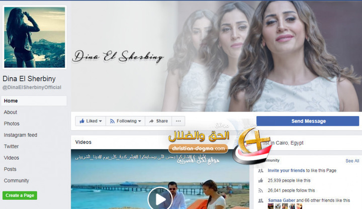 دينا الشربينى تقاضى الفيسبوك بسبب البوم عمرو دياب