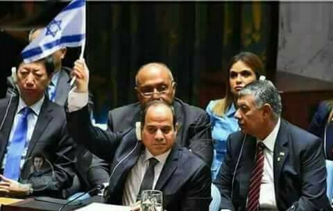 نكشف بالصور حقيقة رفع الرئيس السيسى لعلم اسرائيل