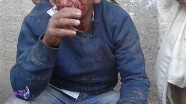 شاهد علقة ساخنة لعجوز حاول خطف طفل بإحدى قرى الغربية