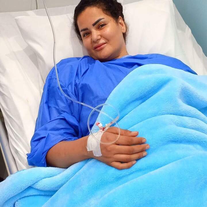 سما المصري تنشر صورها من داخل المستشفي وتحذر متابعيها من هذه العاده السيئه