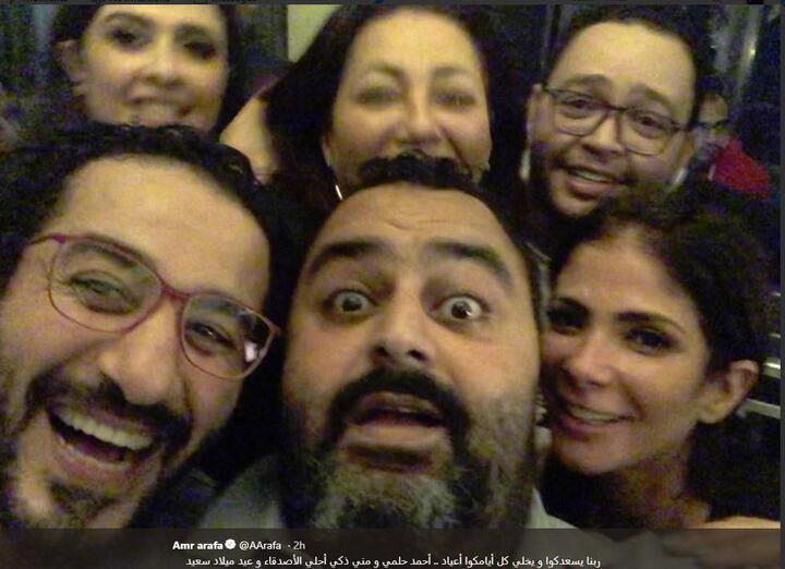 شاهد كيف احتفل نجوم الفن بعيد ميلاد حلمي ومني