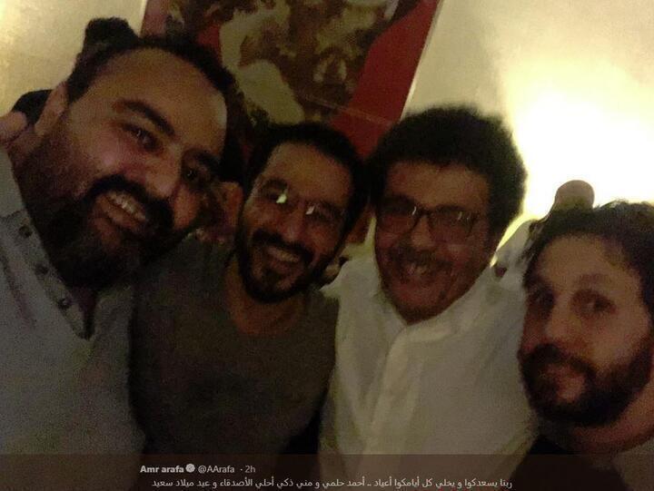 شاهد كيف احتفل نجوم الفن بعيد ميلاد حلمي ومني