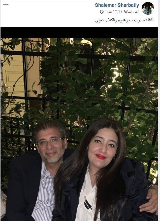 شاهد رد فعل ســــــاخن جداا ومفاجئ للغاية من زوجة المخرج خالد يوسف عقب تصريحات الاعلامية ياسمين الخطيب صور