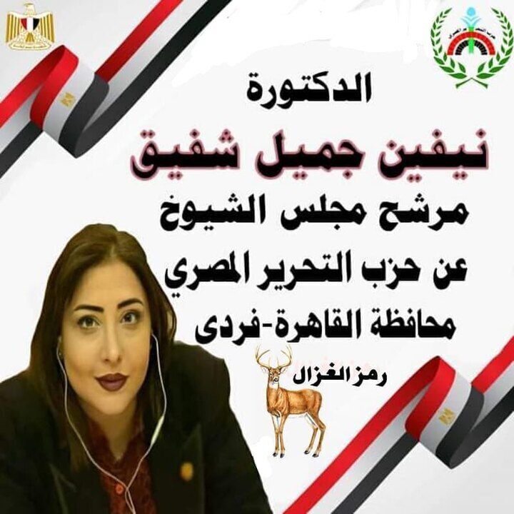 من هي الدكتورة نيفين جميل شفيق واصف المرشحه لمجلس الشيوخ  