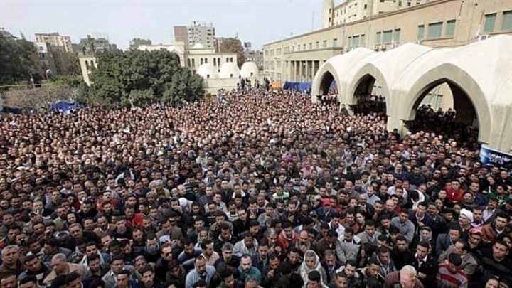 صور محزنة لاتنسى من جنازة البابا شنودة الثالث في تذكار رحيله