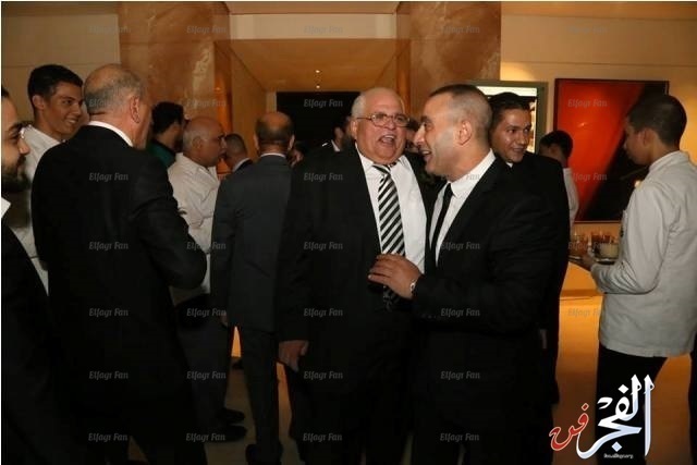 أحمد السقا بصحبة زوجته فى حفل زفاف عائلي  صور 
