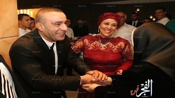 أحمد السقا بصحبة زوجته فى حفل زفاف عائلي  صور 